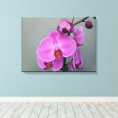 PINK ORCHID canvas Afdruk (Insitu (Houten vloer))