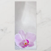 Pink Orchid en Bridal Veil Wedding Programme Programmakaart (Voorkant)
