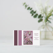 Pink Orchid Flower Event Planner Visitekaartje (Staand voorkant)
