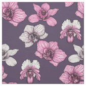 Pink orchid flowers stof (Swatch)