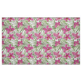Pink orchid pattern stof (Fat Quarter)