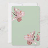  Pink Orchid Sage Green Kaart (Achterkant)
