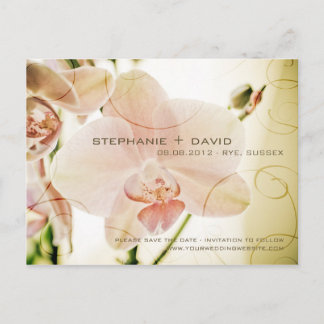 Pink Orchid · Save the Date Briefkaart