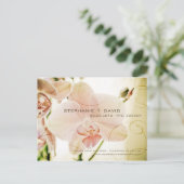 Pink Orchid · Save the Date Briefkaart (Staand voorkant)