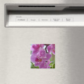 Pink Orchid Save the Date Magnet (Insitu (Vaatwasser))