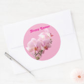 Pink Orchids “Happy Easter” Sticker (Envelop)