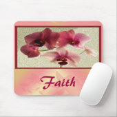 Pink Orchids Mousepad (naam wijzigen) Muismat (Met muis)