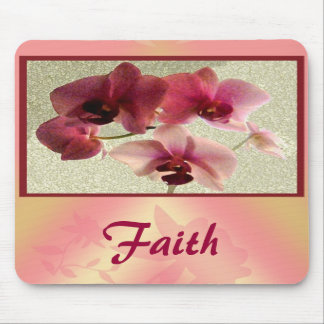 Pink Orchids Mousepad (naam wijzigen) Muismat
