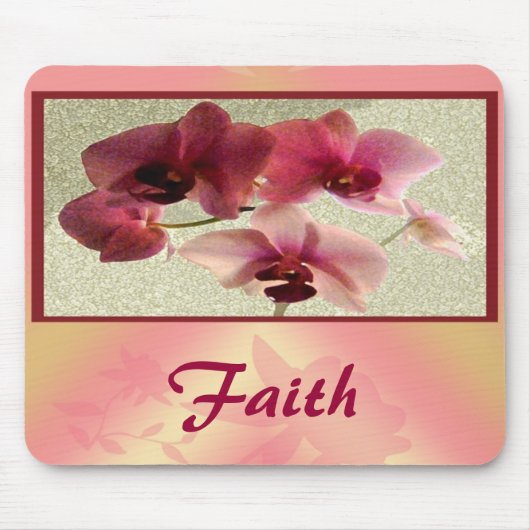 Pink Orchids Mousepad (naam wijzigen) Muismat (Voorkant)