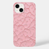 Pink Organic Texture iPhone Case Feminine Look (Achterkant)