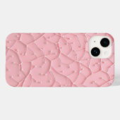 Pink Organic Texture iPhone Case Feminine Look (Achterkant (horizontaal))