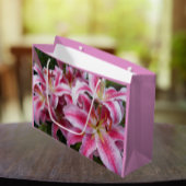 Pink Oriental Lilies Floral Groot Cadeauzakje