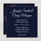 Pink Orion Nebula Space Foto Cosmic Wedding Kaart (Voorkant / Achterkant)