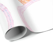 Pink Ornament Wrapping Paper Cadeaupapier (Rol Hoek)