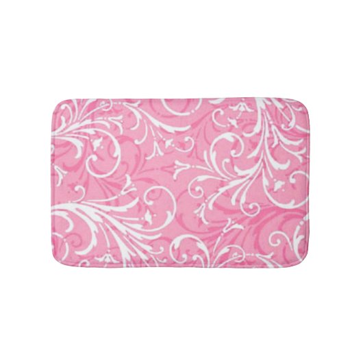 Pink Ornamental Bath Mat (Voorkant)