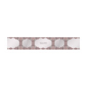 Pink Ornamental Invitation Belly Band Uitnodigingen Wikkel (Vlak)