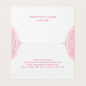 Pink ornate frame on white background 2 kaart (Binnenkant ongevouwen)