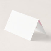 Pink ornate frame on white background 2 kaart (Achterkant)