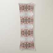 Pink Ornate Pearl and Floral Body Pillow Lichaamskussen (Voorkant Verticaal)