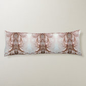 Pink Ornate Pearl and Floral Body Pillow Lichaamskussen (Achterkant)