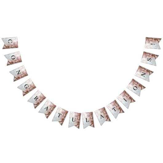 Pink Ornate Pearl and Floral Bunting Flag Vlaggetjes (Alle)