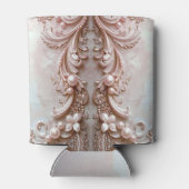 Pink Ornate Pearl and Floral Can Cooler (Achterkant)