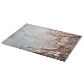 Pink Ornate Pearl and Floral Cutting Board Snijplank (Hoek)
