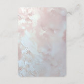 Pink Ornate Pearl and Floral Detail Enclosure Informatiekaartje (Achterkant)