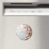 Pink Ornate Pearl and Floral Magnet (Insitu (Vaatwasser))