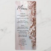 Pink Ornate Pearl and Floral Menu (Voorkant)