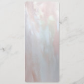 Pink Ornate Pearl and Floral Menu (Achterkant)