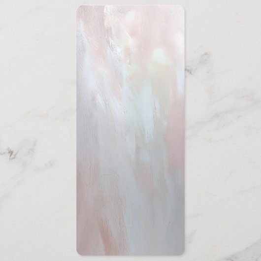 Pink Ornate Pearl and Floral Menu (Achterkant)