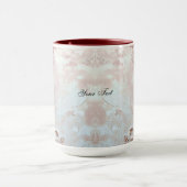 Pink Ornate Pearl and Floral Mug Mok (Midden)