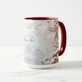 Pink Ornate Pearl and Floral Mug Mok (Voorkant rechts)