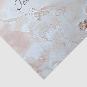 Pink Ornate Pearl and Floral Tissue Paper Tissuepapier (Detail)