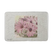 Pink Osteospernum Bath Mat (Voorkant)
