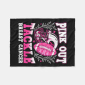 Pink Out Aanpak Borstkanker Bewustzijn Amerikaans  Fleece Deken (Voorkant (Horizontaal))