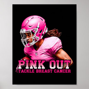 Pink Out Aanpak Borstkanker Bewustzijn Amerikaans  Poster