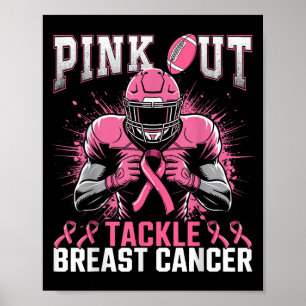 Pink Out Aanpak Borstkanker Bewustzijn Amerikaans  Poster
