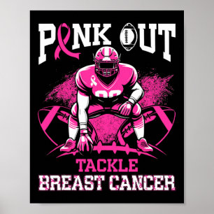 Pink Out Aanpak Borstkanker Bewustzijn Amerikaans  Poster