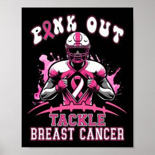 Pink Out Aanpak Borstkanker Bewustzijn Amerikaans Poster
