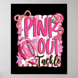 Pink Out Aanpakken Borstkanker Awareness Ribbon Fo Poster
