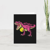 Pink Out T Rex en Picklebyll Byll borstkanker A Kaart (Voorkant)