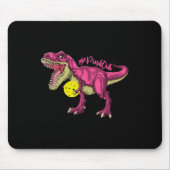 Pink Out T Rex en Picklebyll Byll borstkanker A Muismat (Voorkant)