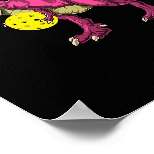 Pink Out T Rex en Picklebyll Byll borstkanker A Poster (Hoek)