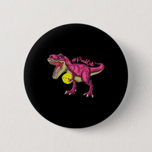 Pink Out T Rex en Picklebyll Byll borstkanker A Ronde Button 5,7 Cm