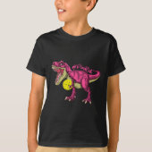 Pink Out T Rex en Picklebyll Byll borstkanker A T-shirt (Voorkant)