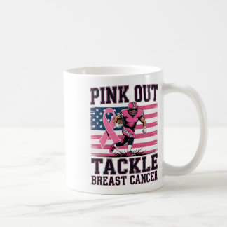 Pink Out Voetbal Aanpakken Borstkanker Bewustzijn Koffiemok