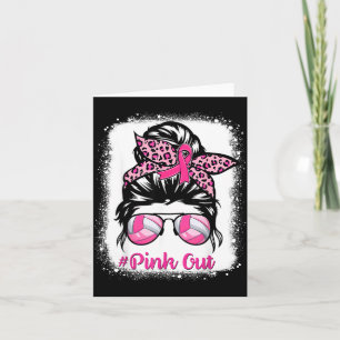 Pink Out Volleybal Borstkankerbewustzijn Kaart