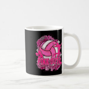 Pink Out Volleybal Pink Ribbon Borstkanker Award Koffiemok